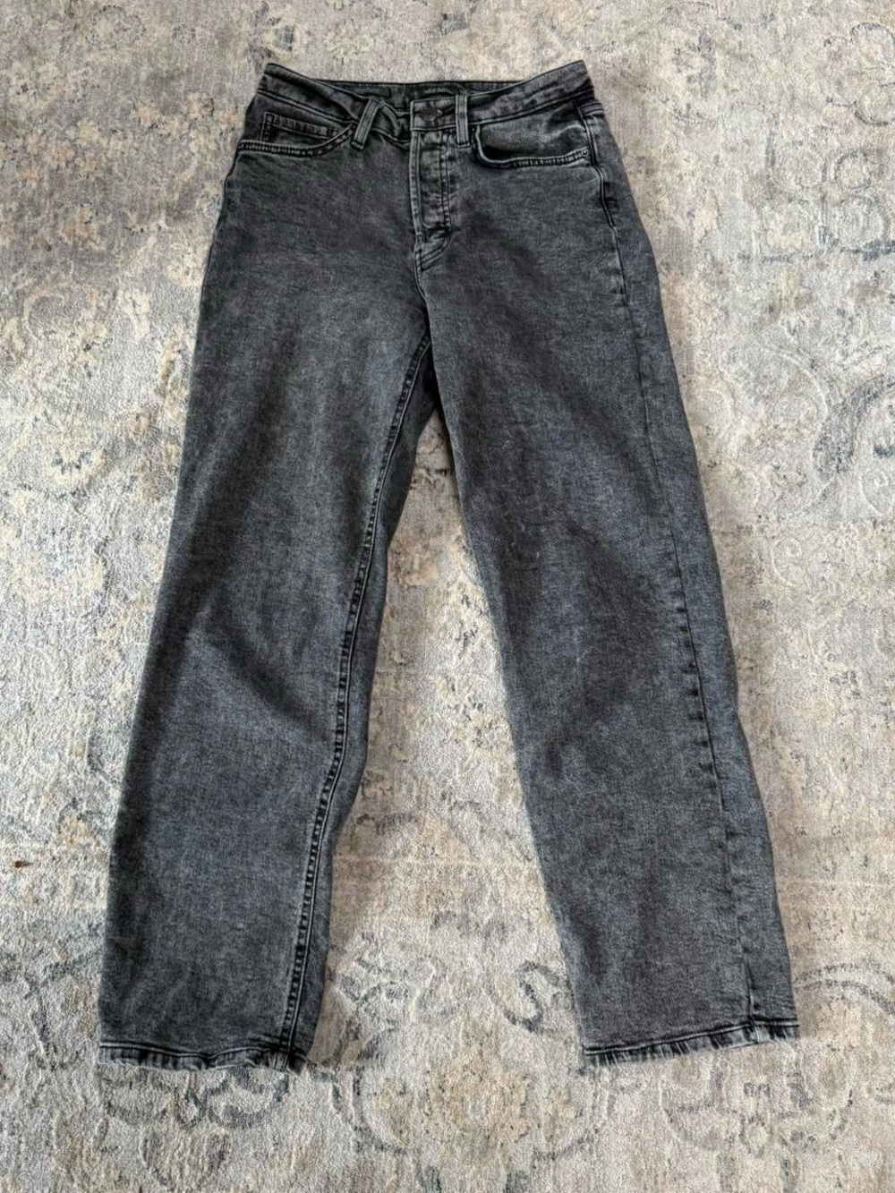 Wild Fable Washed Black Straight-Leg Jeans
